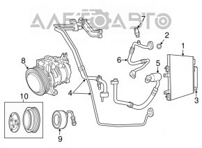 Air Conditioning Compressor Jeep Compass 11-16 2.0 2.4