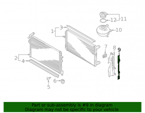 Radiator Deflector Seal Right VW Jetta 19-24