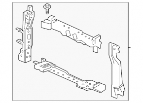 Honda HR-V 16-18 radiator panel TV