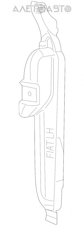Wing seal door-wing right Fiat 500X 16-22