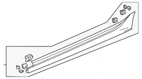 Left threshold Honda Civic XI FE/FL 22- 4d