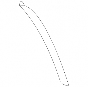 Mitsubishi Outlander 14-20 rear right fender arch trim on the bumper