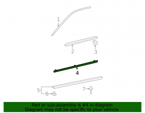 Lexus ES300 ES330 front right side door trim