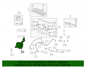Acura MDX 07-13 Windshield Washer Reservoir Without Cap and Sensor