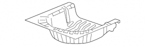 Trunk trough Chevrolet Malibu 16-23 graphite