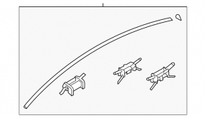 Roof lining left Hyundai Sonata 15-19