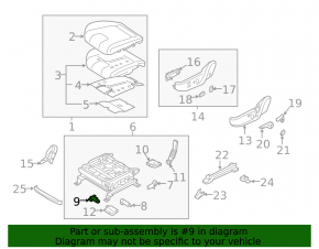 Driver's seat tilt adjustment motor for Hyundai Santa FE 21-23 with memory