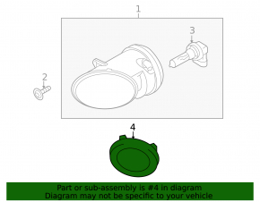 Right fog light frame for Audi A5 08-12