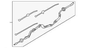 Battery cable through the entire body of Audi A4 B9 17-25
