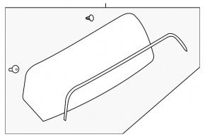 Rear glass trunk door Nissan Versa Note 13-19