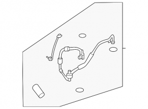 The second air conditioner condenser-drier tube for the Nissan Ariya 23-25