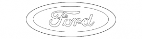 Emblem inscription FLEX trunk door Ford Flex 09-19 chrome