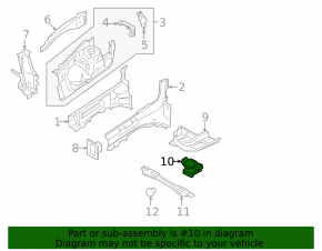 Front subframe burdock left Ford Fusion mk5 13-20