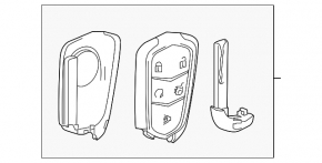 Cadillac CTS 14 Key - with Autostart