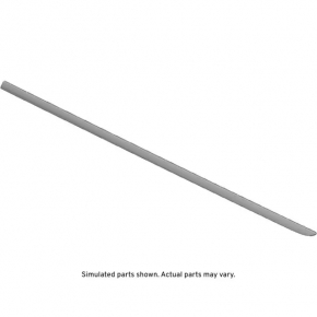 Molding center door trim lower rear left Chevrolet Volt 11-15 chrome, scratches, broken clips, pressed
