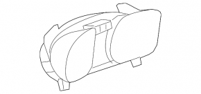 Instrument cluster Chevrolet Malibu 13-15 hybrid