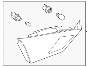 Right inner trunk lid light for Nissan Altima 19-24