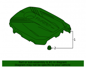 Engine cover Kia Seltos 21-25 1.6