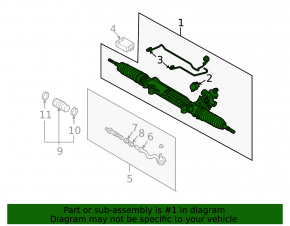 BMW X3 E83 03-10 Servtronic steering rack