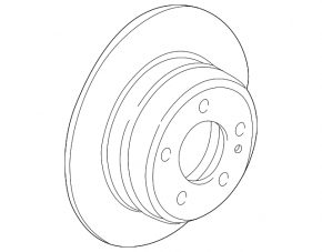 Rear left brake disc BMW X3 E83 03-10