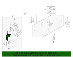 Distribution plate of battery Honda HR-V 16-22
