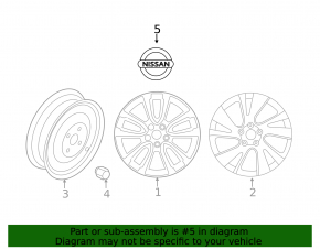 Center cap for disk R18 Murano z52 15- graphite 54mm
