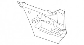 Rear bumper mount right BMW 5 F10 11-13