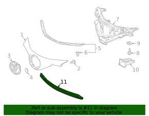 Lower front bumper grille for Toyota C-HR 18-19 Turkey built