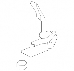 Hood hinge right Toyota Camry v40 07-11 US built