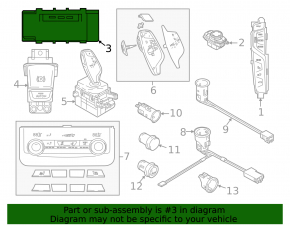 Right rear seat heating button for BMW 5 G30 17-23