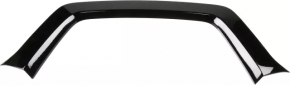 Nissan Rogue 17-20 front bumper upper molding, black, broken ear