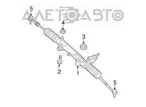 Steering rack Jeep Grand Cherokee WK2 11-15 3.6 RWD