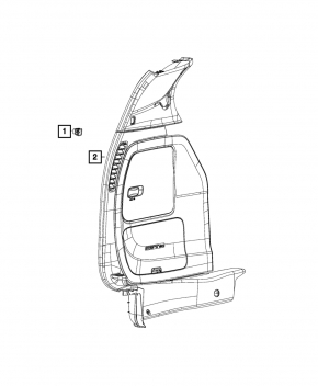 Internal Trunk Door Close Button Chrysler Pacifica 20-