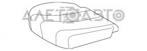 Passenger seat Toyota Sienna 11-14 without airbag, mechanical, velour, beige
