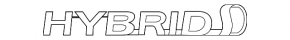 Right hybrid fender emblem for a 2010 Toyota Highlander