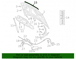 Audi Q3 83A 19-25 Hood Seal