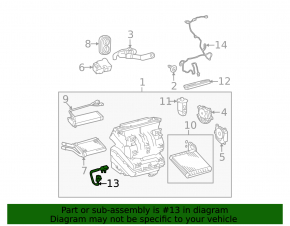 Toyota Prius 30 10-15 Evaporator Temperature Sensor