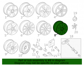 Wheel disk R18 Audi A4 B8 13-16