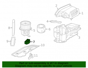 Heater resistor Audi A4 B8 13-16 type 2