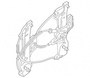 Window lift mechanism rear left Audi A5 F5 17- 5D