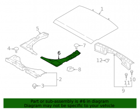 Trunk foam left Subaru XV Crosstrek 18-23