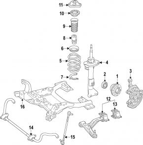 Front right spring Mercedes GLA 14-20 mark 1 green, 1 orange