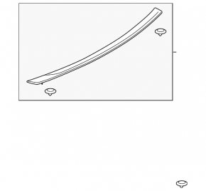 Ford Mustang mk6 15-23 Convertible Trunk Lid Spoiler