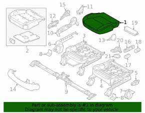 Driver's seat Ford Explorer 16-19 without airbag