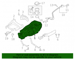 Fuel tank Ford Explorer 20-24 3.0T