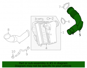 Air duct Audi Q7 4L 10-15