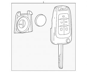 Key Chevrolet Malibu 13-15