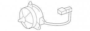 Right Cooling Fan Motor for Lexus LS 08-17 AWD