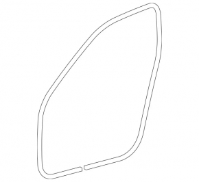 Mercedes W211 front left door seal, black