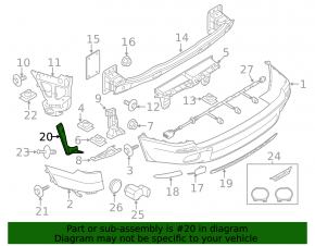 Mudguard rear right BMW X5 E70 07-13 M Sport